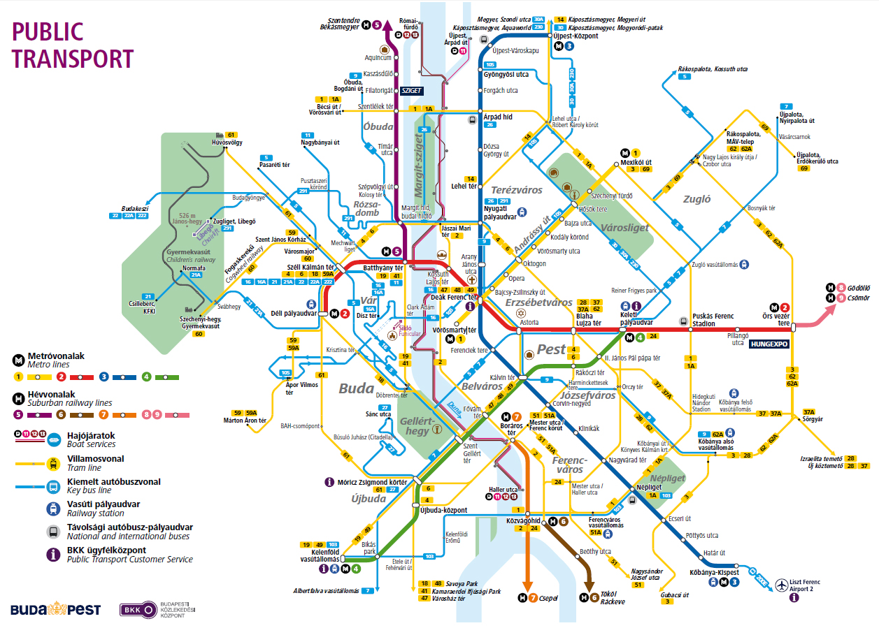 budapest metro térkép 2014 Public Transportation   Budapest Travel Guide budapest metro térkép 2014