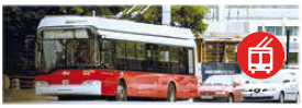 Trolleybus public transport lines in Budapest